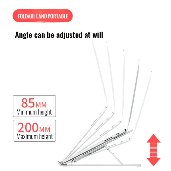 Portable Folding Lifting Cooling Aluminum Alloy Laptop Holder-N3