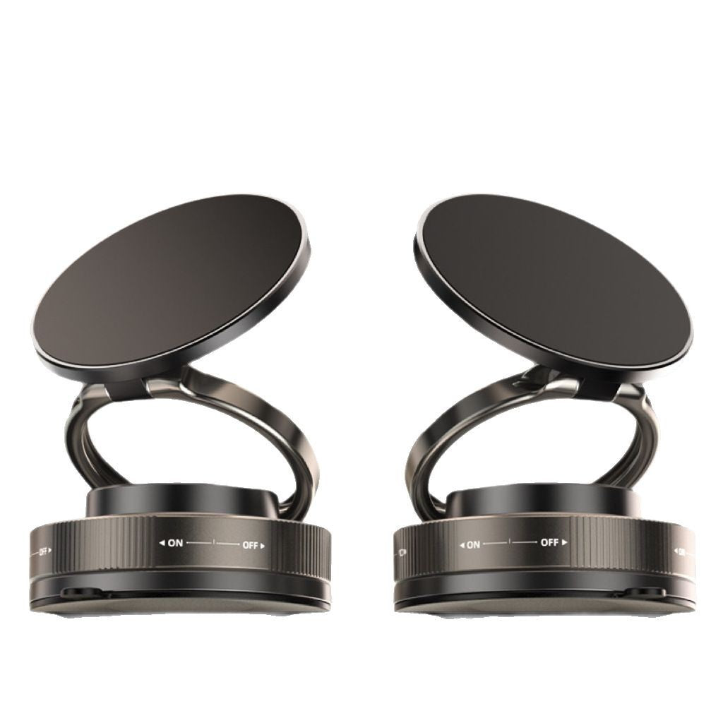 The magnetic phone stand can be rotated and folded